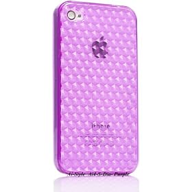 Ai-Style iPhone4 TPU�P�[�X�@�@�_�C���p�^�[�� �p�[�v���yAi4-S-dai-Purple�z