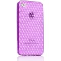 Ai-Style iPhone4 TPU�P�[�X�@�@�_�C���p�^�[�� �p�[�v���yAi4-S-dai-Purple�z