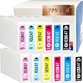 epson IC6CL47 �U�F�~�Q 12�Z�b�g �݊��C���N �y���������p�b�N�z