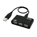 PLANEX USB2.0/1.1 4�|�[�g USB�n�u �o�X�p���[(USB�P�[�u��A to miniB 30cm) PL-UH401