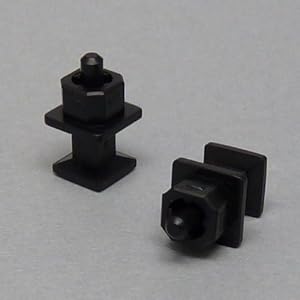 【クリックでお店のこの商品のページへ】テクノベインズ S/PDIF光デジタル音声端子[角型]用キャップ(黒)つまみあり 6個/パック SPDSCAPK-B1-6