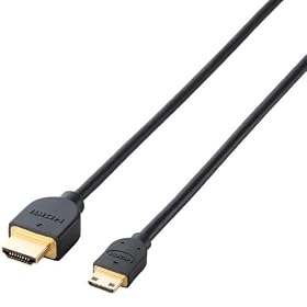 ELECOM 3�d�V�[���h �C�[�T�l�b�g�Ή��n�C�X�s�[�hHDMI-Mini�P�[�u��(A-C) 1.5m DH-HD14EM15BK