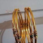 Multi Non-Precious Metal Brass Traditional Bangle Set of 2
