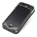 PDAIR レザーケース for iPhone 4S / 4 スリーブタイプ(ブラック) PALCIPOHN4S/BL