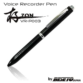 BESETO ZON Digital Voice Recorder & Pen VR-P003 �f�W�^���{�C�X���R�[�_�[ �y���^�{�C�X���R�[�_�[ USB�Ńp�\�R������[�d�E�^�����\ �y���^IC���R�[�_�[