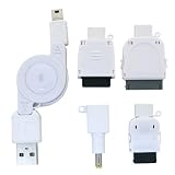 PLANEX MiniUSB/Dock/FOMA/SoftBank/CDMA(au)/PSP�p����莮�[�d�P�[�u�� �z���C�g BN-MUS4CW�v���l�b�N�X�ɂ��