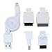 PLANEX MiniUSB/Dock/FOMA/SoftBank/CDMA(au)/PSP�p����莮�[�d�P�[�u�� �z���C�g BN-MUS4CW