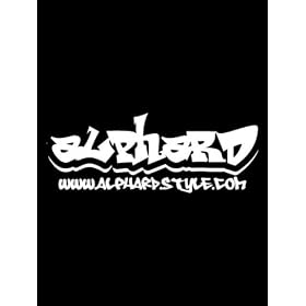 �ԁ@�X�e�b�J�[�@�J�b�e�B���O�V�[�g�g�p�yALPHARD �A���t�@�[�h �O���t�B�e�B�z
