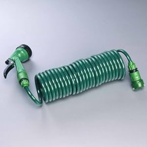 【クリックで詳細表示】菜菜畑 ガーデンコイルホース レギュラー グリーン F5966