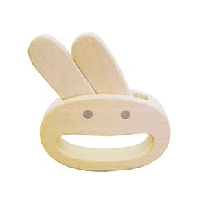 【クリックで詳細表示】Amazon.co.jp ｜ 木遊舎 ガラガラ ウサギ ＂Usagi＂ ｜ おもちゃ 通販