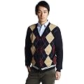 (�t���b�h�y���[)FRED PERRY TIPPED ARGYLE CARDIGAN K8254