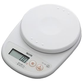 TANITA �f�W�^���N�b�L���O�X�P�[�� �y0.5g�P�ʂ̍����x�z �R�R�i�b�c�z���C�g KD-189-WH
