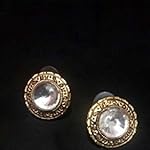 Off-white Non-Precious Metal Alloy Fashion Stud Earring