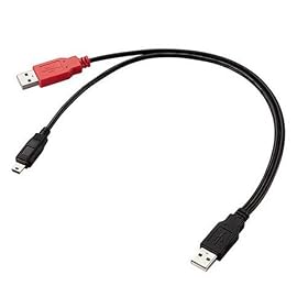 �G���R�� �_�u���p���[USB2.0�P�[�u�� USB-M5DPBK