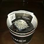Almost new unused Timex watch with leather strap