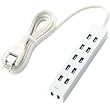 ELECOM �z�R���h�~�V���b�^�[�t�^�b�v flecc barra 6�� 2m �z���C�g T-FLC01-2620WH