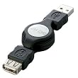 iBUFFALO Arvel USB���扄���P�[�u�� ATYPE�I�X:���X 0.8M �� AU208EBK