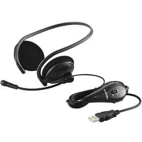 ELECOM USB�w�b�h�Z�b�g�}�C�N���t�H�� �l�b�N�o���h ���� �u���b�N (PS3�Ή�) HS-NB01UBK