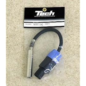 【クリックで詳細表示】TECH 変換コード スピコン(オス)＆hArr；モノラルフォン(メス) MSK-15C