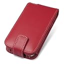 PDAIR レザーケース for iPhone 4S / 4 縦開きタイプ(レッド) PALCIPOHN4F/RD