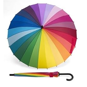 �yMoMA�z Color Wheel Stick Umbrella 24�J���[�z�C�[���A���u���� 83192 ���P