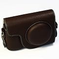 Ricoh GR Digital / GRD ��pPU���U�[�P�[�X�@����PU���U�[���@�u���E���@�X�g���b�v�t�@ DSLR Leather(136-2)