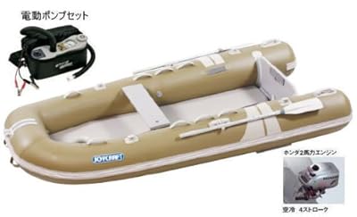 JOYCRAFT ジョイクラフト JCM-325 検付 4人乗りゴムボート ホンダ2PS4スト エンジン付き