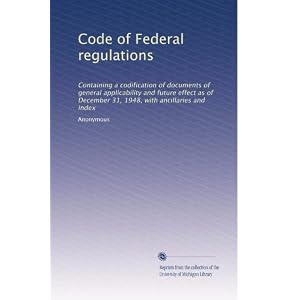 【クリックでお店のこの商品のページへ】Code of Federal regulations (Vol.4068) [ペーパーバック]