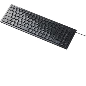 【クリックで詳細表示】ELECOM USB 103配列 クリスタルデザイン フルキーボード パンタグラフ方式 ブラック (PS3対応) TK-FCP011BK