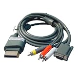  For Xbox 360 VGA HD AV Cable Audio Video HD AV W/ Digital Optical Audio Port