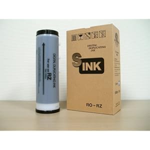 【クリックで詳細表示】リソー リソグラフ RO-RZ (フェデラルブルー) 対応汎用インク (2本組)