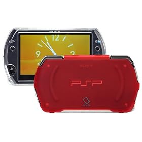 CAPDASE �N���X�^���P�[�X for PSP go Clear/Tinted.Red CCSYPSPGO-0R09