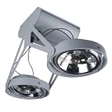  Eurofase 14777-011 Jive 2-Light Ar111 Flushmount, Platinum
