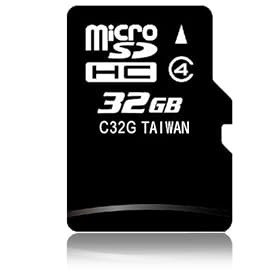�y32GB�z ���Ő��`�b�v�̗p microSDHC�J�[�h class4�Ή� SD�ϊ��A�_�v�^�t (�ȈՕ�i) SD-C32G-BLK