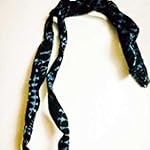 Blue Terracotta and fabric Fashion Jewellery Set