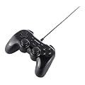 iBUFFALO USB�Q�[���p�b�h 12�{�^�� PC/PS3�Ή� �U��/�A�ˋ@�\ �u���b�N BSGP1204PBK