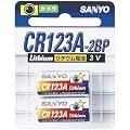 SANYO �J�����p���`�E���d�r3V 2�{�p�b�N CR123A-2BP
