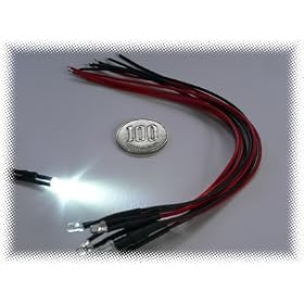 DC12V�i�o�b�e���[�����j�Ō���ILED (��) 6pcs�Z�b�g�B15cm�P�[�u���A�t�ڑ��h�~�t���B�Ԃ�o�C�N�̃f�R���[�V�������ɁB[a2]