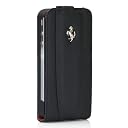 Ferrari GTレザーモデナフリップケースiPhone4 ブラック