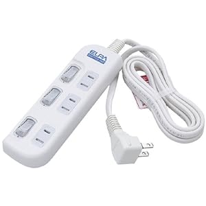 【クリックで詳細表示】ELPA スイッチ付タップ3P2M WLS-32EB(W)