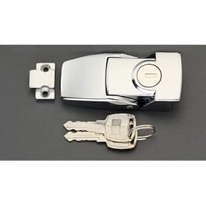 【クリックで詳細表示】26x64mm [スチール製]パッチン(鍵付) EA951BR-52