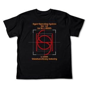 【クリックで詳細表示】機動警察パトレイバー HOS Tシャツ ブラック サイズ：L