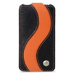 iPhone 4GS Lather Case�@Black��Orenge Special Edition