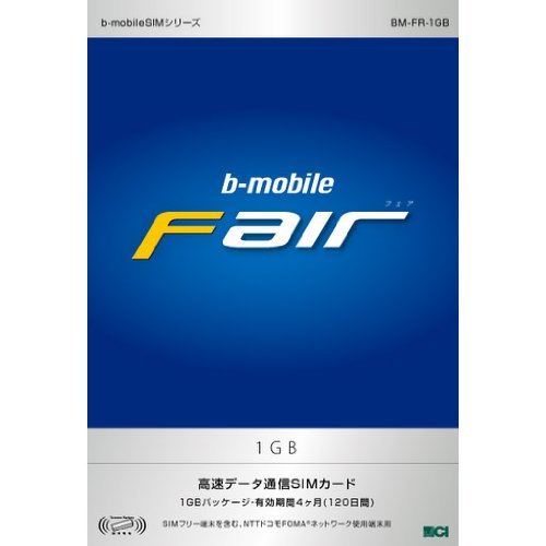 bモバイル・フェア 1GB SIMパッケージ 120日間