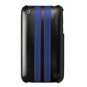 TREXTA iPhone3G/3GS用 本革ケース SNAP ON COVER 2Bl ON BLACK SOC-2BUONBL