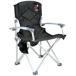 【クリックで詳細表示】キャプテンスタッグ(CAPTAIN STAG) シーエスプラスCS＋ アルミスリムディレクターチェア ブラック M-7372