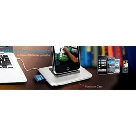 dexim iPhone 4/4S�Ή� USB�n�u3�|�[�g&SD/SDHC�J�[�h���[�_�[�t���h�b�N�X�^���h �v���~�A�� MHub �h�b�N�X�e�[�V���� DWP005