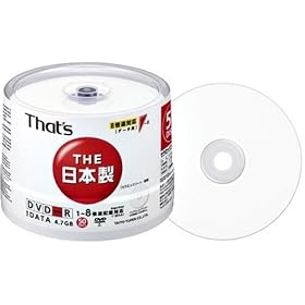 ���z�U�d That's DVD-R�f�[�^�p 8�{�� 50���X�s���h���P�[�X ���F���n DR-47WY50BA
