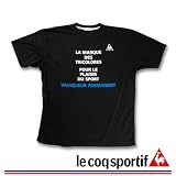 LE COQ SPORTIF Tシャツ(半袖) （ブラック） （3L 4L 5L 6L）