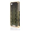 PATCHWORKS �S�[���h�~�A���~�~���U�[�o���p�[ Alloy X Leather Bumper for iPhone 4/4S - 24K P-5105
